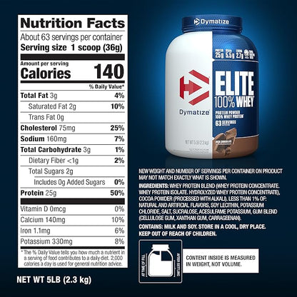 Dymatize Elite Whey 2.3 Kg Rich Chocolate