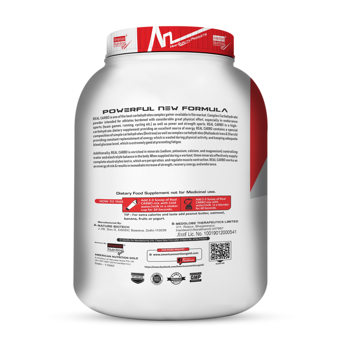 American Nutrition Real Carbo Gainer 2.7 Kg