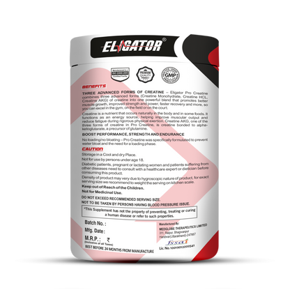 Eligator Nutrition Pro Micronized Creatine 100 Servings