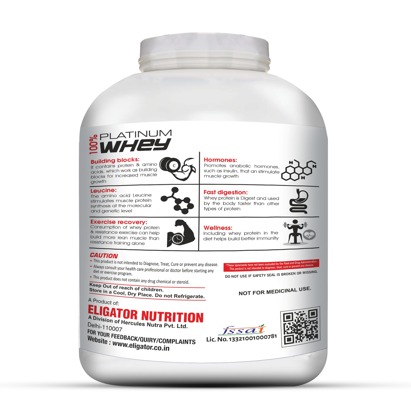 Eligator Nutrition 100 % Platinum Whey