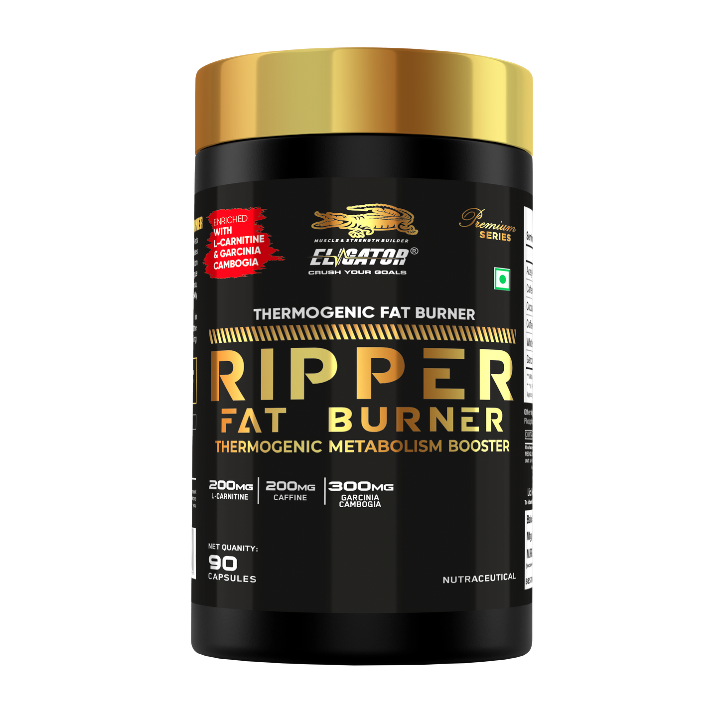 Eligator Nutrition Premium Series Ripper Fat Burner 90 Tablets