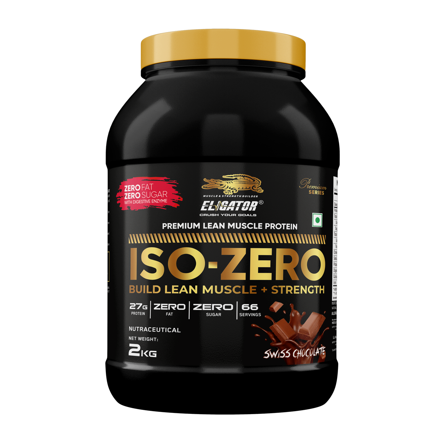 Eligator Nutrition Premium Series ISO Zero Isolate Whey Protein