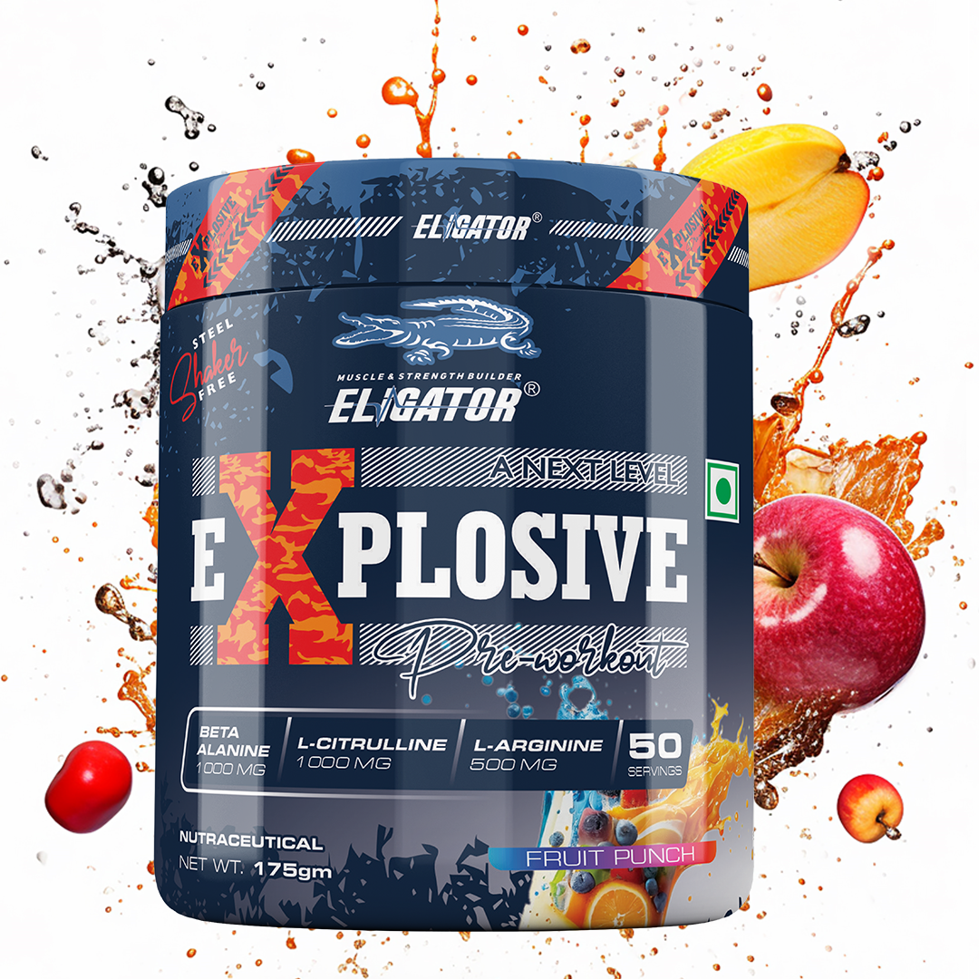 Eligator Explosive Pre Workout With Steal Shaker