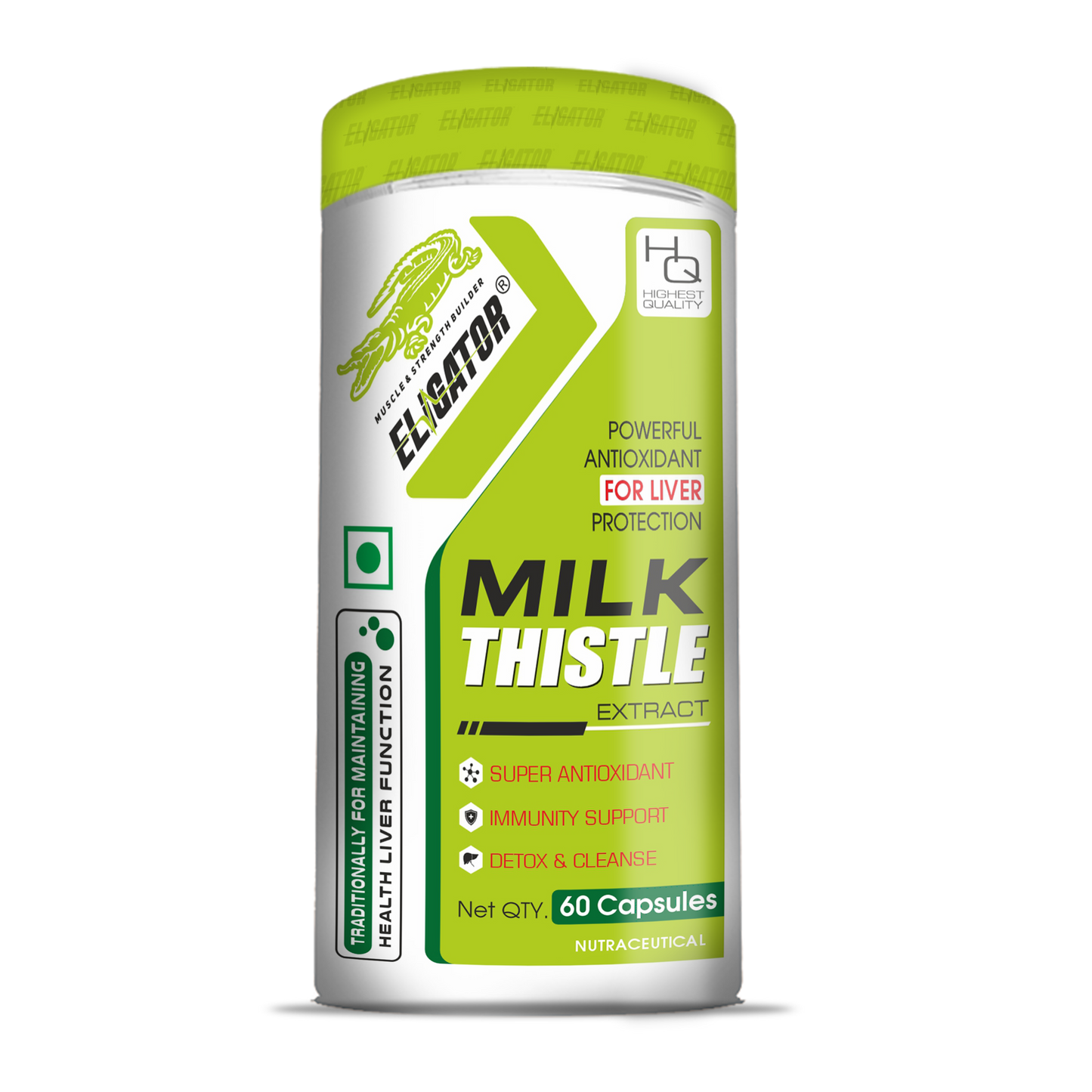 Eligator Nutrition Milk Thistle 60 Capsules