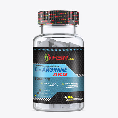 HSN Lab L-Arginine AKG 1000 Mg 100 Tablets