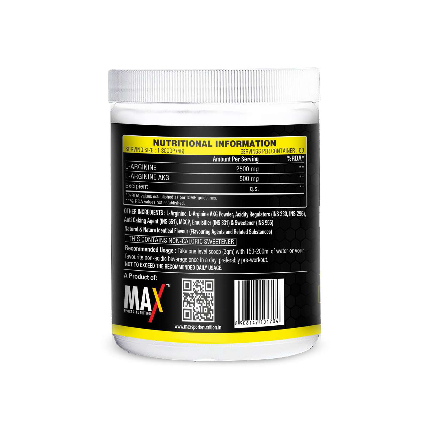 Max Sports L Arginine 3000 Mg Powder