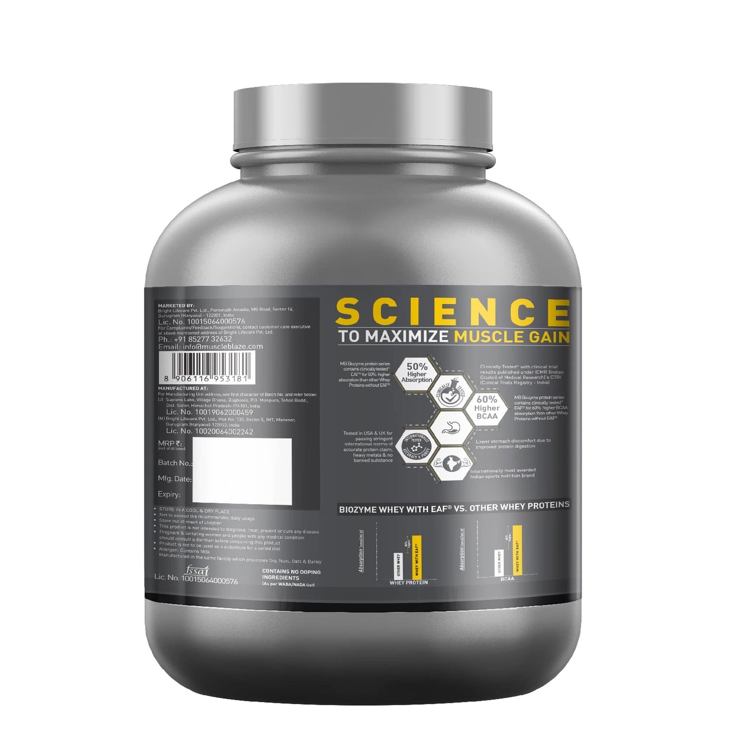 Muscle Blaze Biozyme Performance Whey 2 Kg