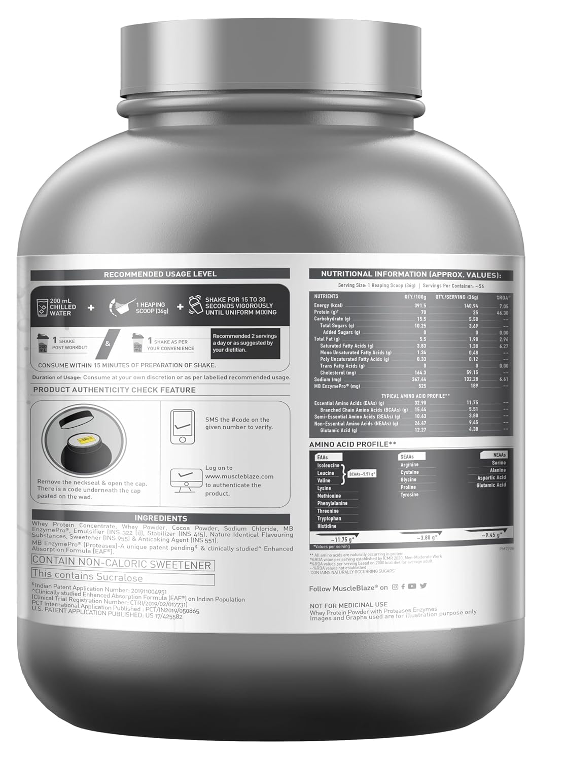 Muscle Blaze Biozyme Performance Whey 2 Kg