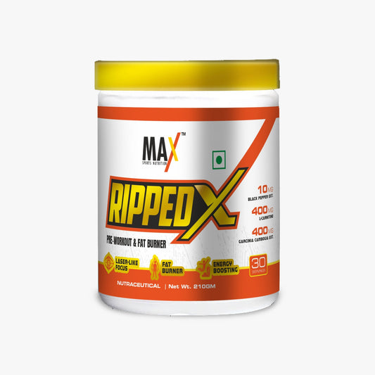 Max Sports Ripped X Pre Workout & Fat Burner