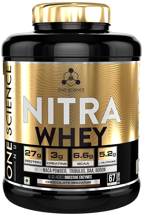 One Science Nutrition Nitra Whey – 2.27 KG- Chocolate Brownie