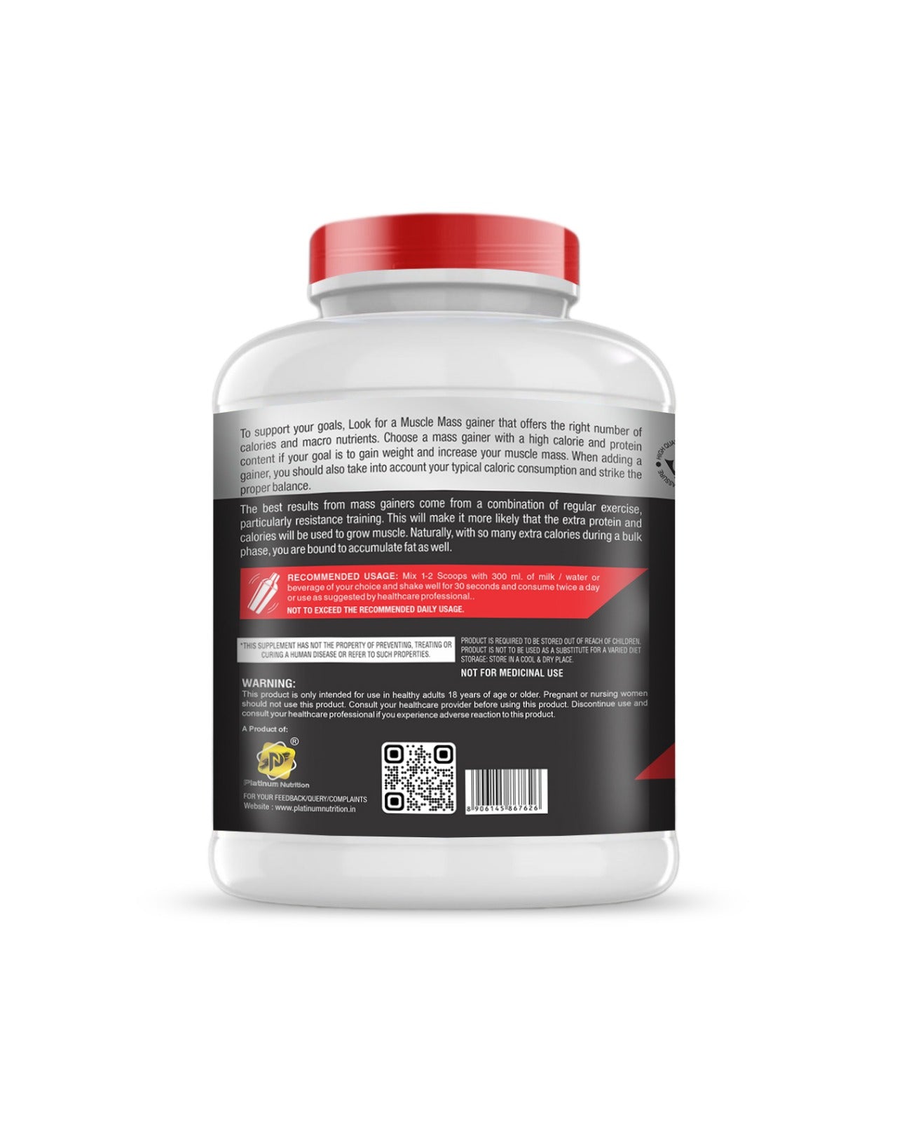 Platinum Nutrition Muscle Mass Gianer 2.7 Kg