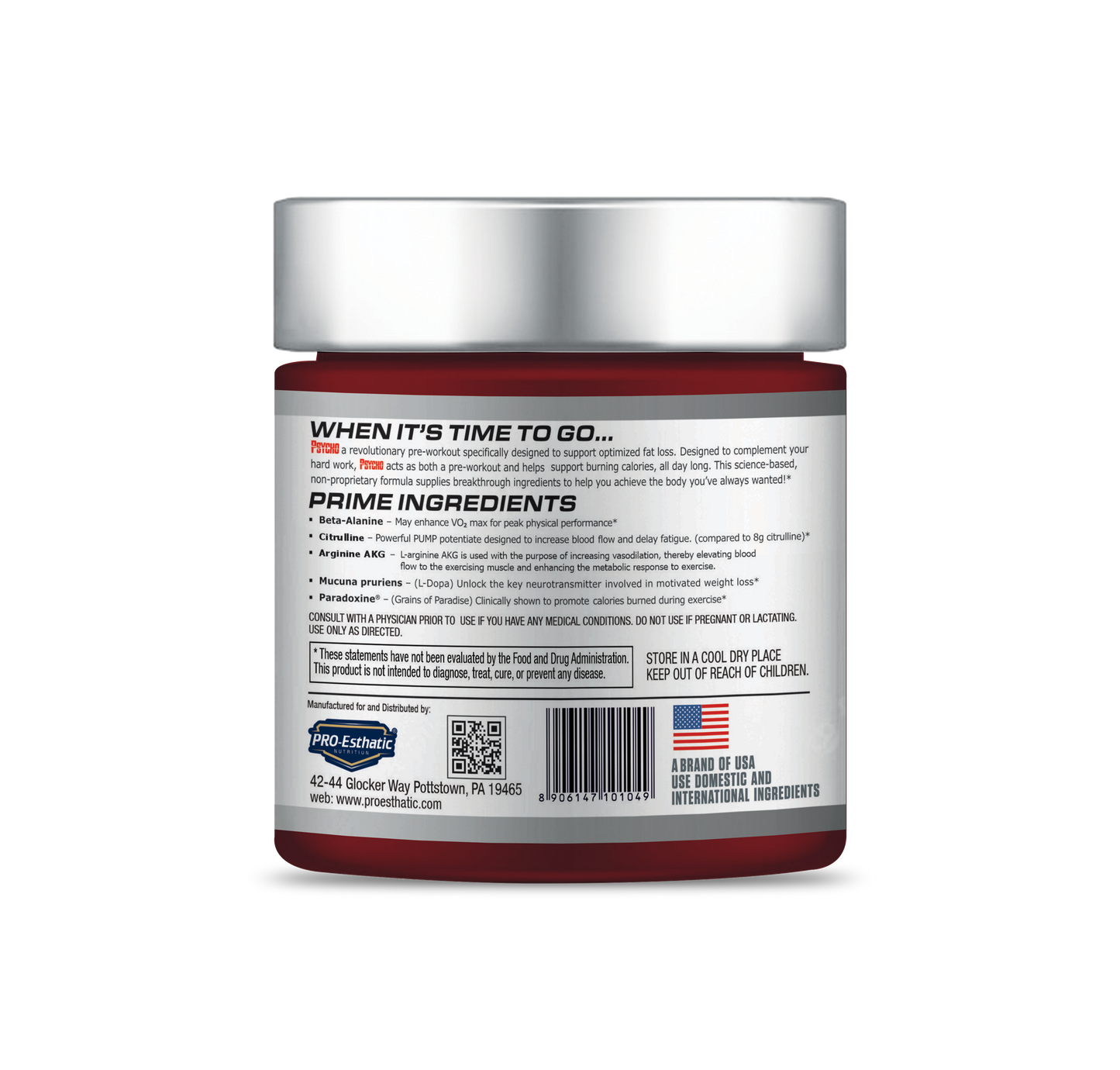 Pro-Esthatic Psycho Pre workout 30 Servings